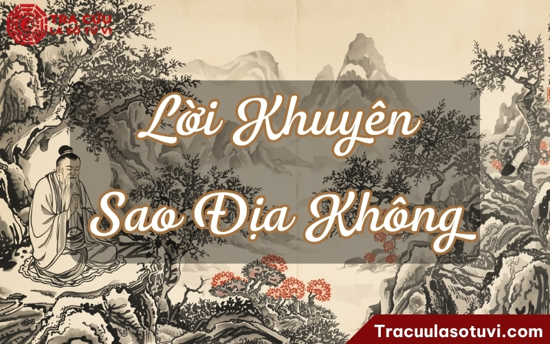 Lời khuyên dành cho người có Địa Không cung Mệnh Lời khuyên dành cho người có Địa Không cung Mệnh