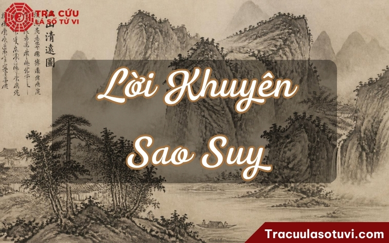 Lời khuyên giúp hoá giải ảnh hưởng tiêu cực của sao Suy Lời khuyên giúp hoá giải ảnh hưởng tiêu cực của sao Suy
