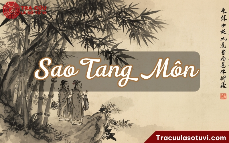 Sao Tang Môn là sao chủ buồn thương, lo âu, tang chế, chuyện không vui trong gia đạo hoặc đời sống; khi đi với nhiều sát tinh thì tăng ý tai họa, bệnh tật, hình thương. Sao Tang Môn là sao chủ buồn thương, lo âu, tang chế, chuyện không vui trong gia đạo hoặc đời sống; khi đi với nhiều sát tinh thì tăng ý tai họa, bệnh tật, hình thương.