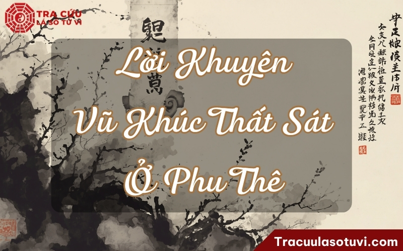 Lời khuyên cho người có sao Vũ Khúc Thất Sát đồng cung Phu Thê trong tử vi Lời khuyên cho người có sao Vũ Khúc Thất Sát đồng cung Phu Thê trong tử vi
