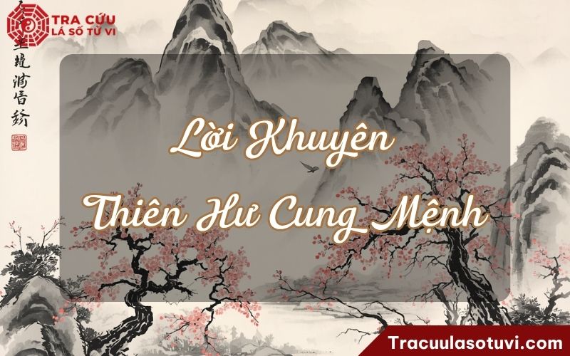 Lời khuyên dành cho người có Thiên Hư cung Mệnh Lời khuyên dành cho người có Thiên Hư cung Mệnh